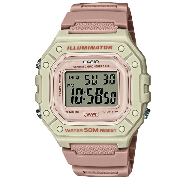 RELOJ CASIO DAMA W-218HC-4A2V